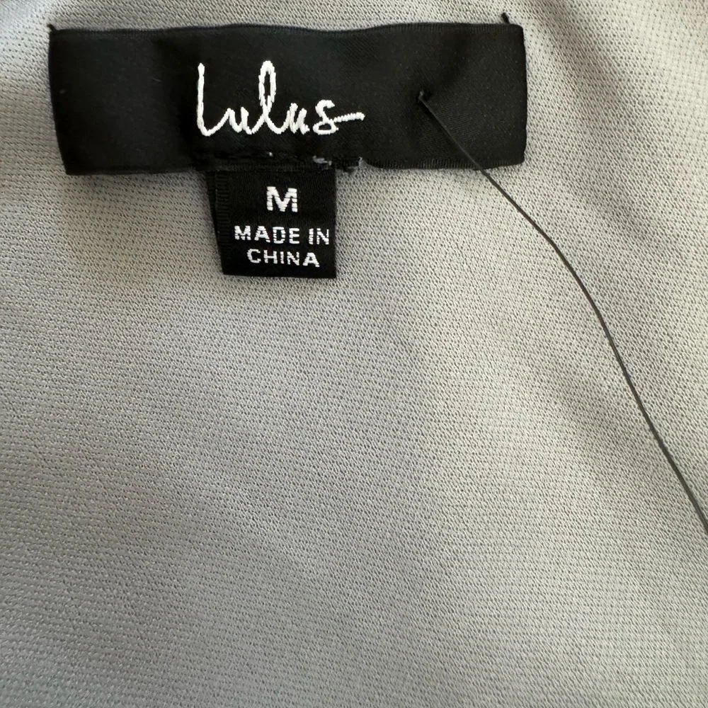 NWT Lulus Lovely Endings Dusty Blue One-Shoulder Pleated Maxi Dress - Picture 8 of 9